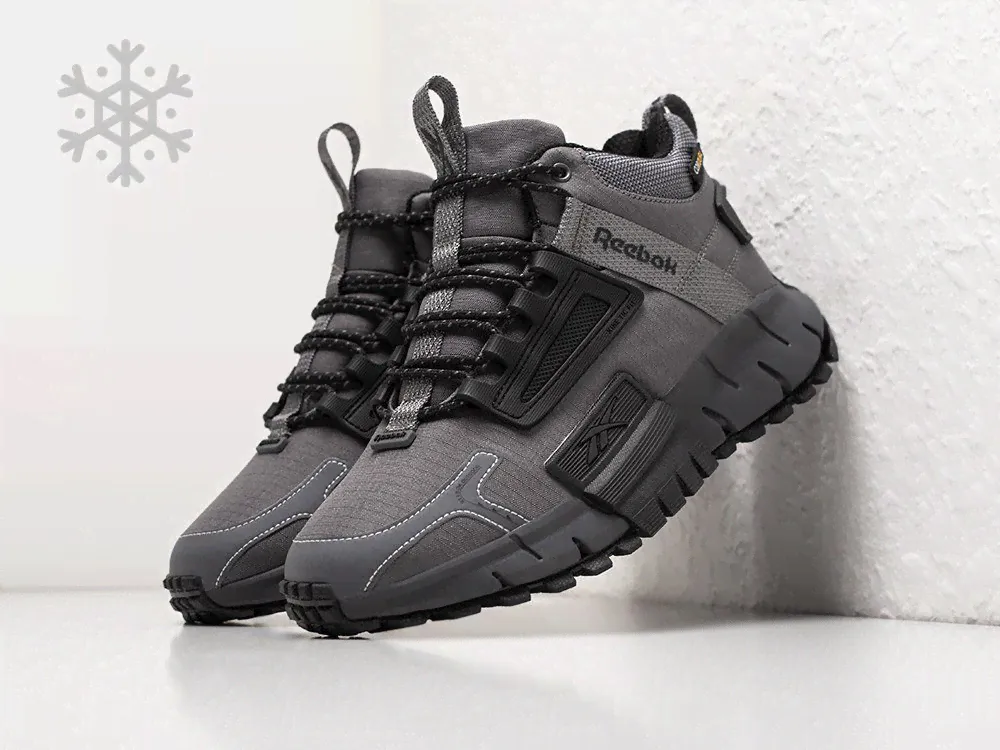 Зимние Кроссовки Reebok Zig Kinetica Edge серые мужские 18261-01-0