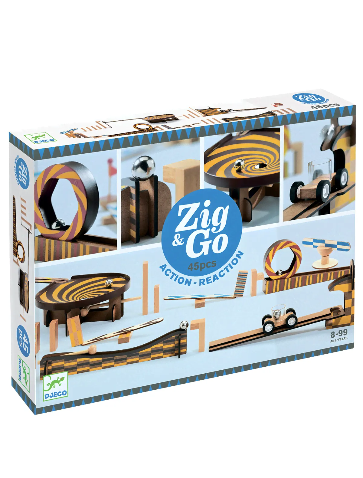 Конструктор zig&go 45 деталей Djeco