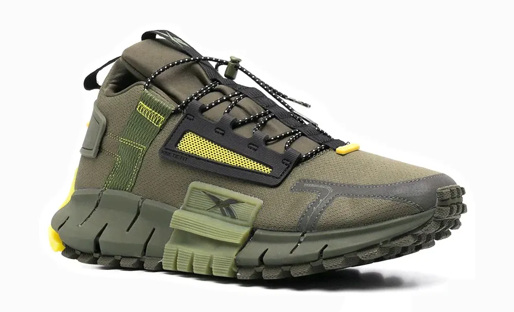 Reebok Zig Kinetica Edge Khaki, хаки, текстиль, мужские-0