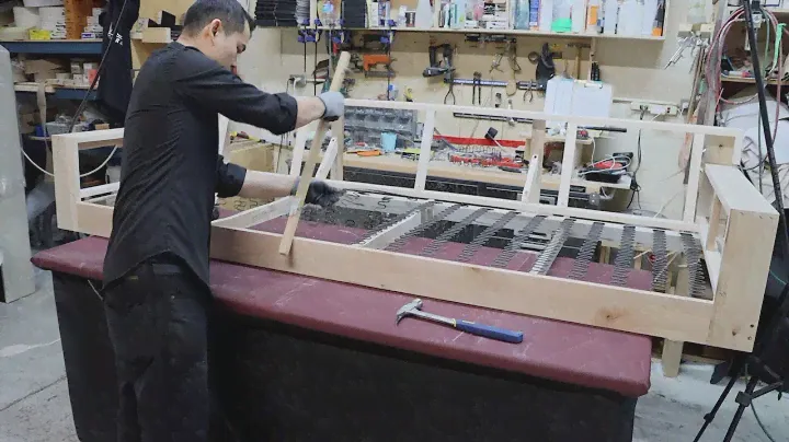 HOW TO PUT NO SAG SPRINGS ON A FRAME - ALO UPHOLSTERY