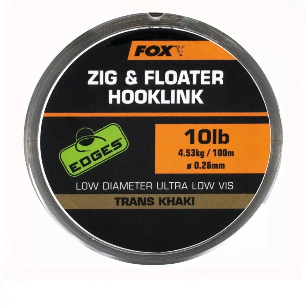 Поводковый материал для Zig Rig FOX EDGES Zig & Floater Hooklink Trans Khaki-0